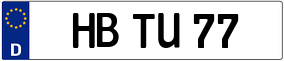 Trailer License Plate